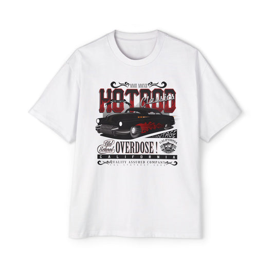 Vintage Hot Rod Classics Heavy Oversized Tee for Car Enthusiasts