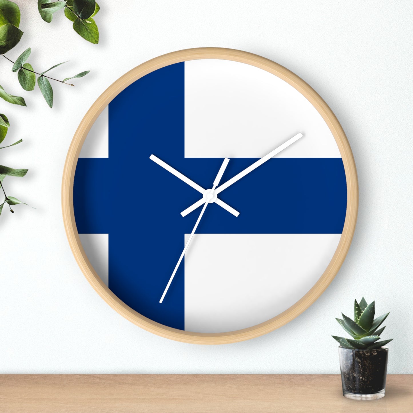 Finnish Flag Wall Clock - Perfect for Home Decor & Gifts