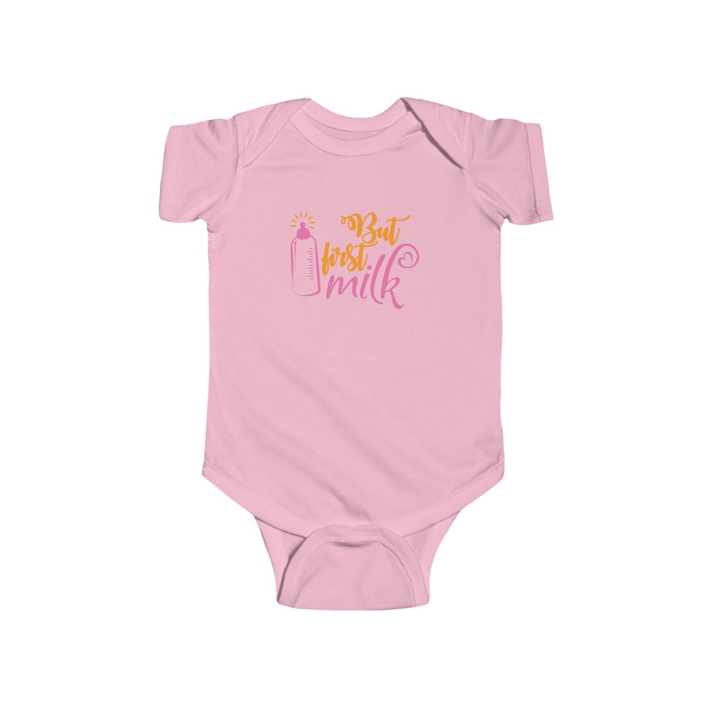 Cute Infant Bodysuit - 'But First, Milk' Design - Perfect Baby Shower Gift