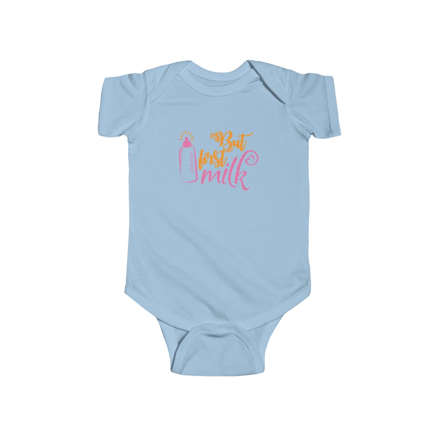 Cute Infant Bodysuit - 'But First, Milk' Design - Perfect Baby Shower Gift