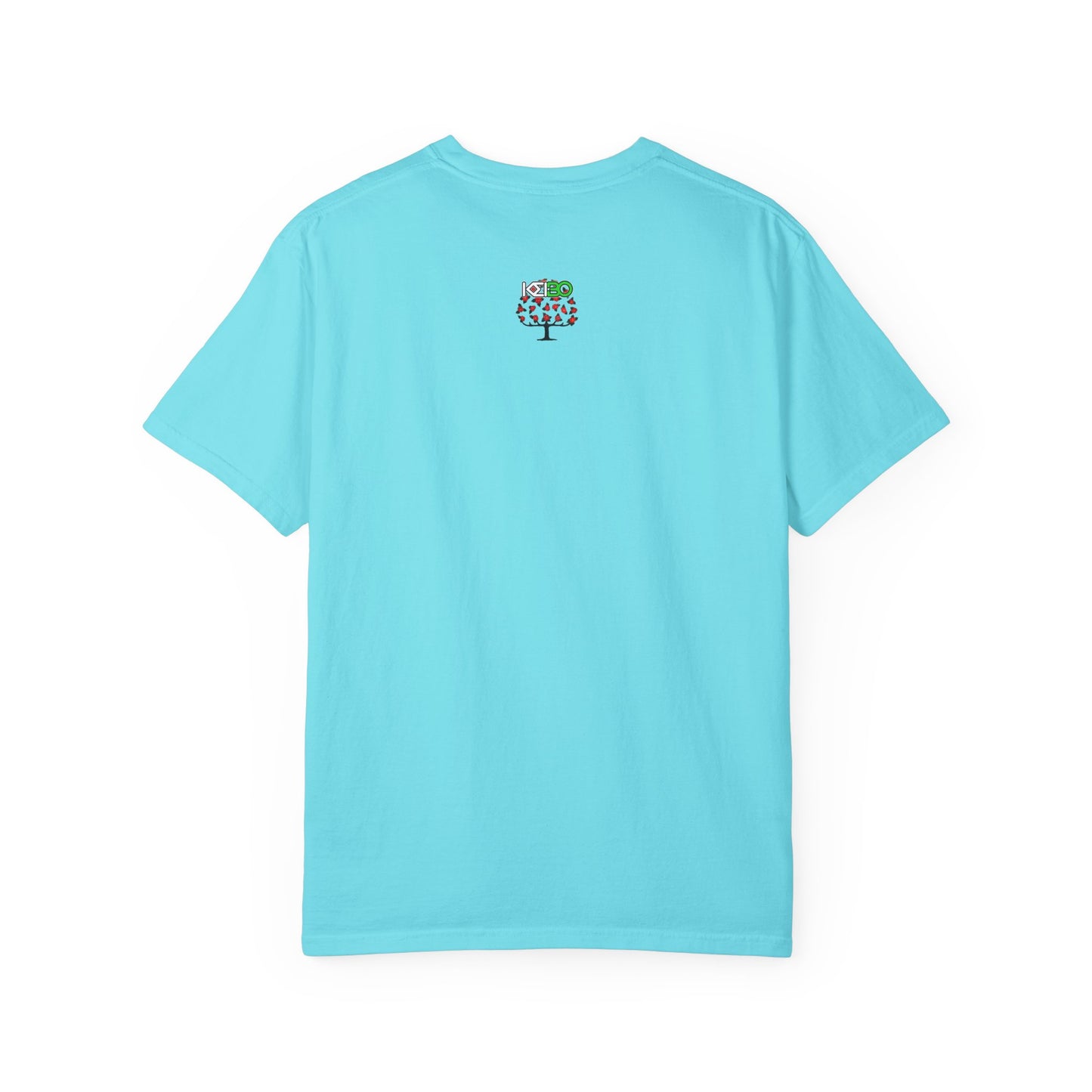 Unisex Garment-Dyed T-Shirt with Blooming Tree Design - Eco-Friendly Fashion