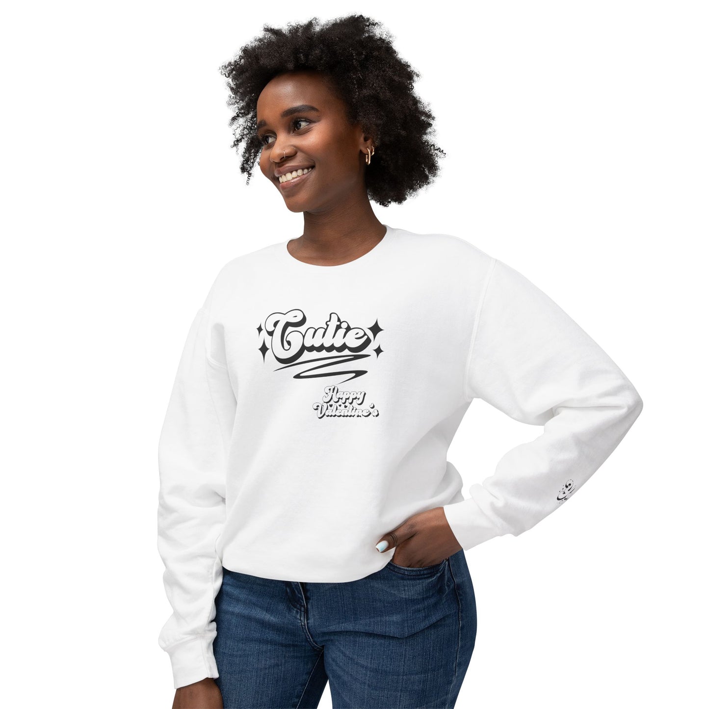 Women Sweatshirt Cutie Valentine - Perfect for Valentine's Day Outfit