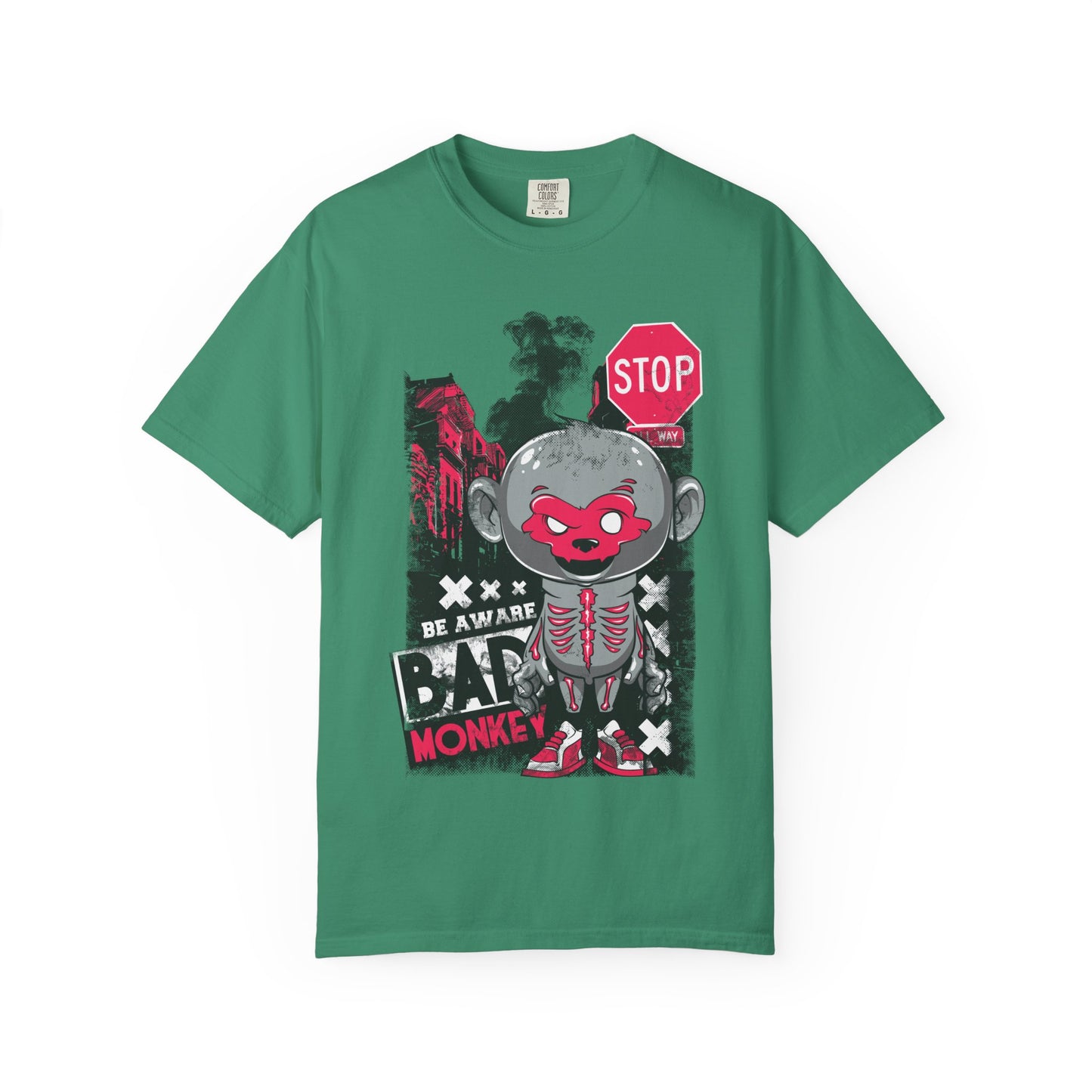 Unisex Street Style Graphic Tee - 'Beware the Bad Monkey'