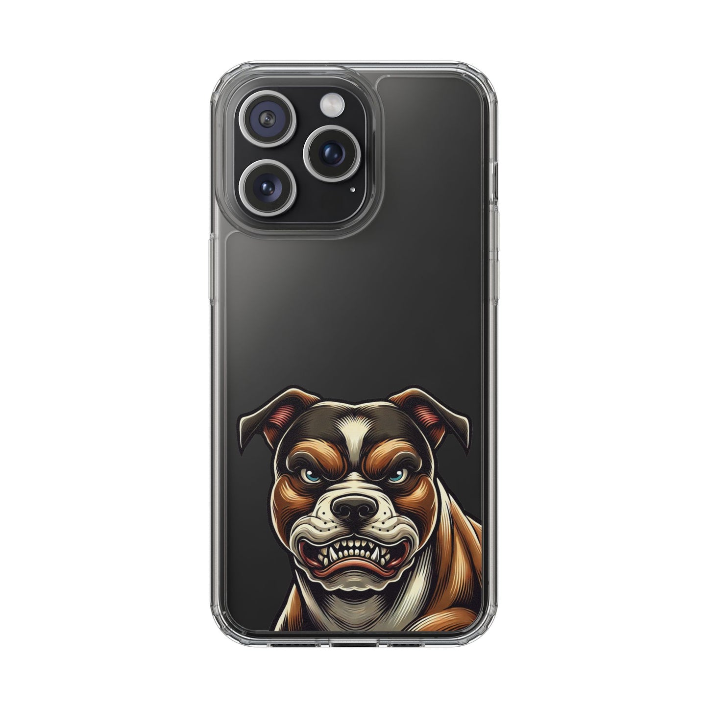 Pit Bull Print Clear Case - Perfect for Pet Lovers