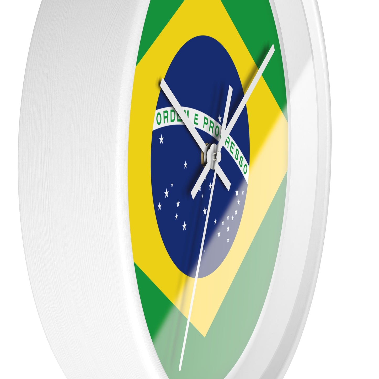 Brazilian Flag Wall Clock - Stylish Decor for Home or Office