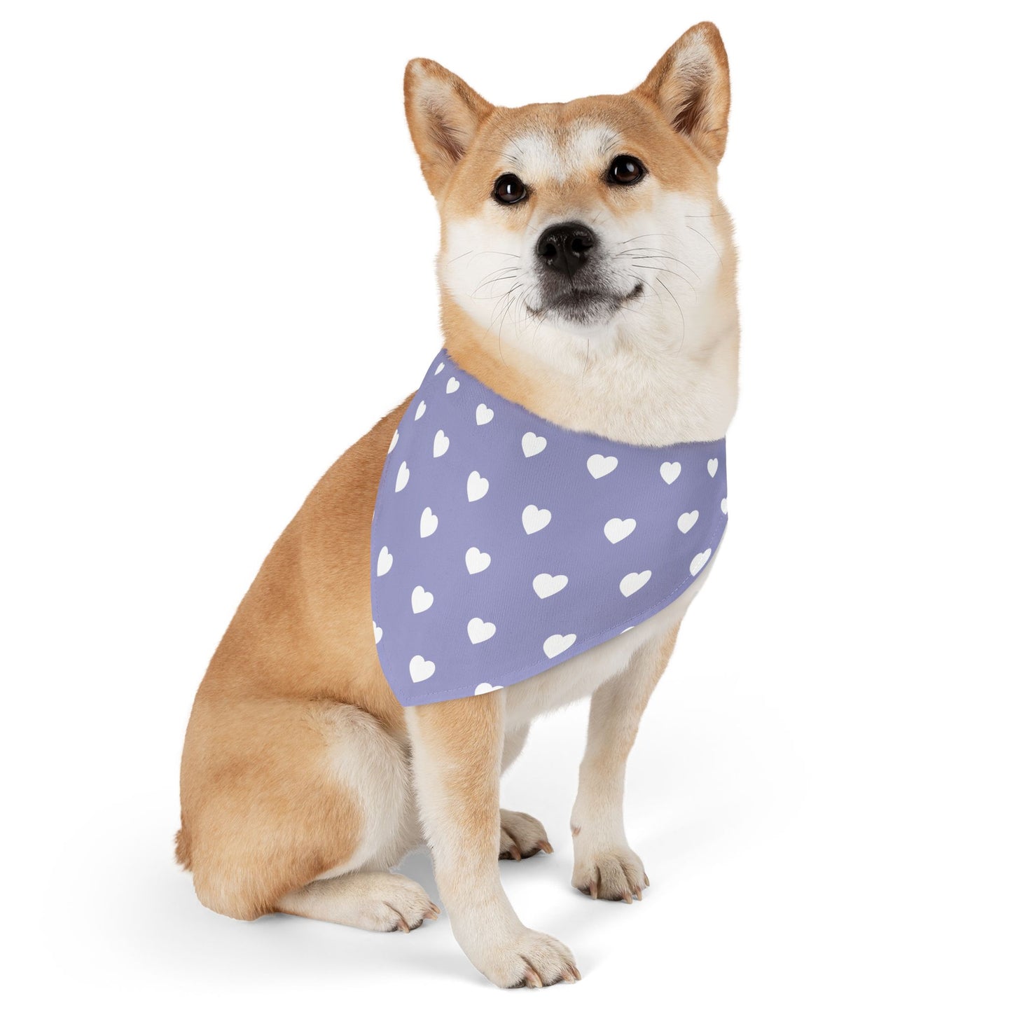 Love Heart Pattern Pet Bandana Collar for Dogs