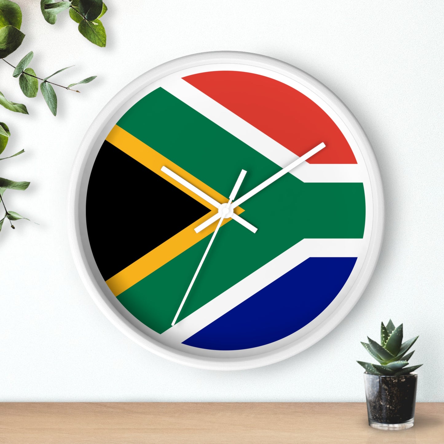 South African Flag Wall Clock - Bold Home Decor for Patriotism & Style