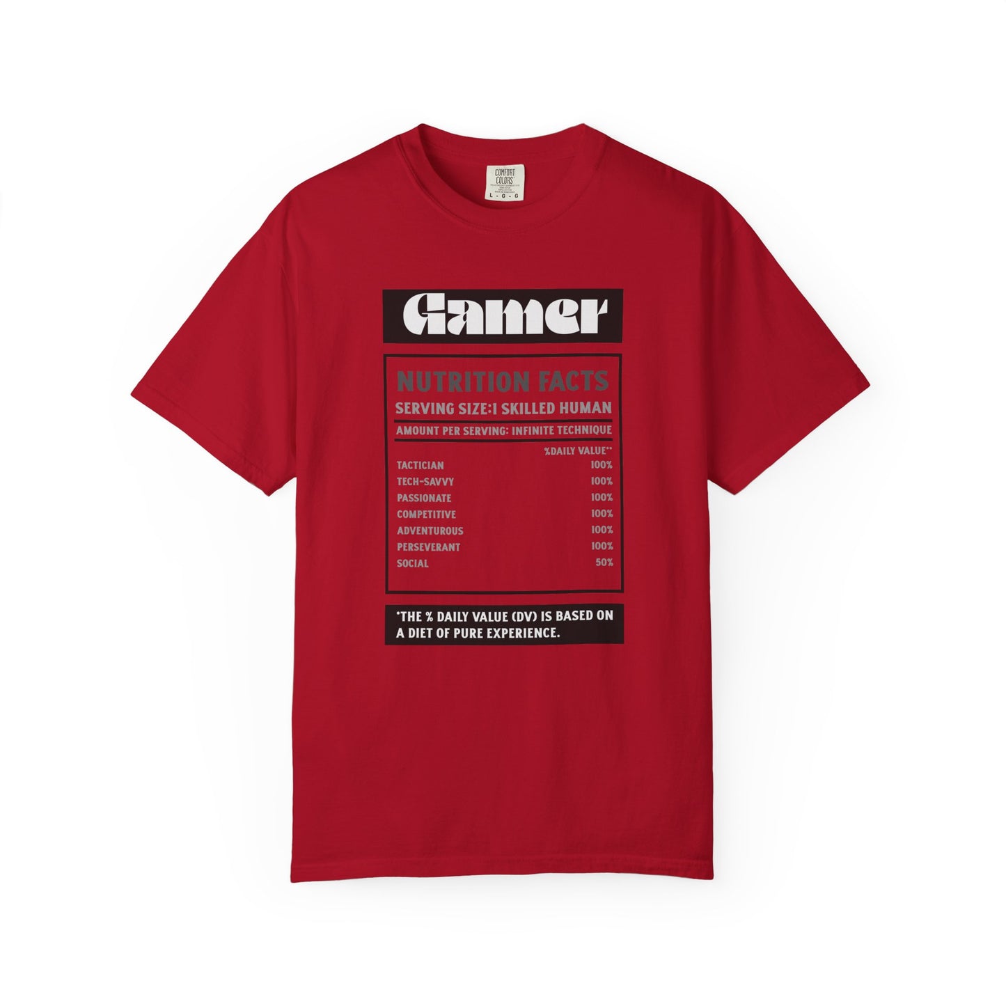 Gamer Nutrition Facts T-Shirt