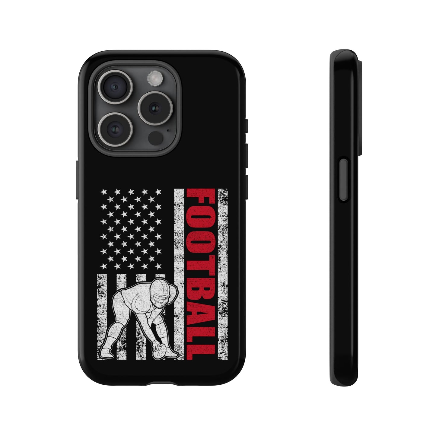 Football American Flag Phone Case - Tough Cases for Fans