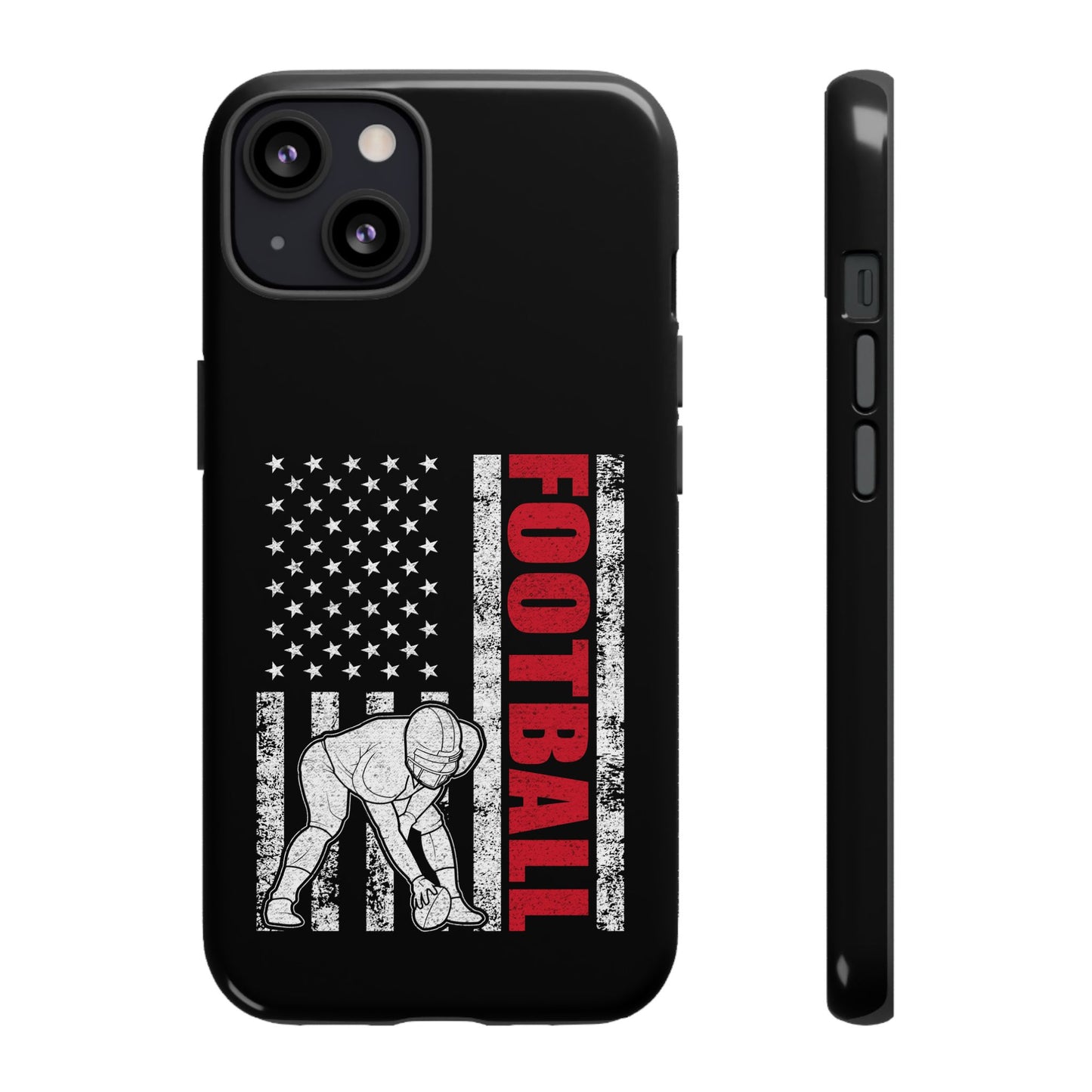 Football American Flag Phone Case - Tough Cases for Fans