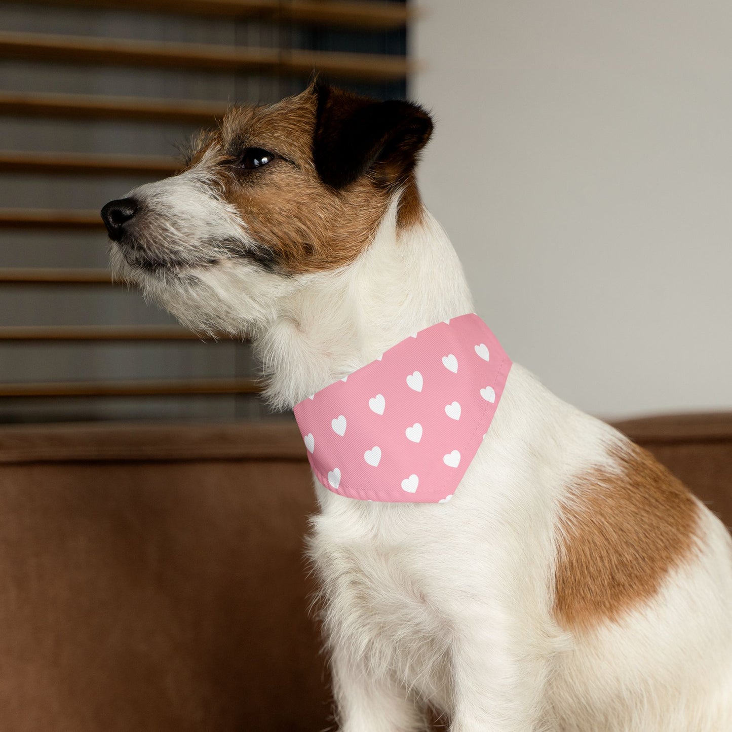 Love Heart Pattern Pet Bandana Collar for Dogs