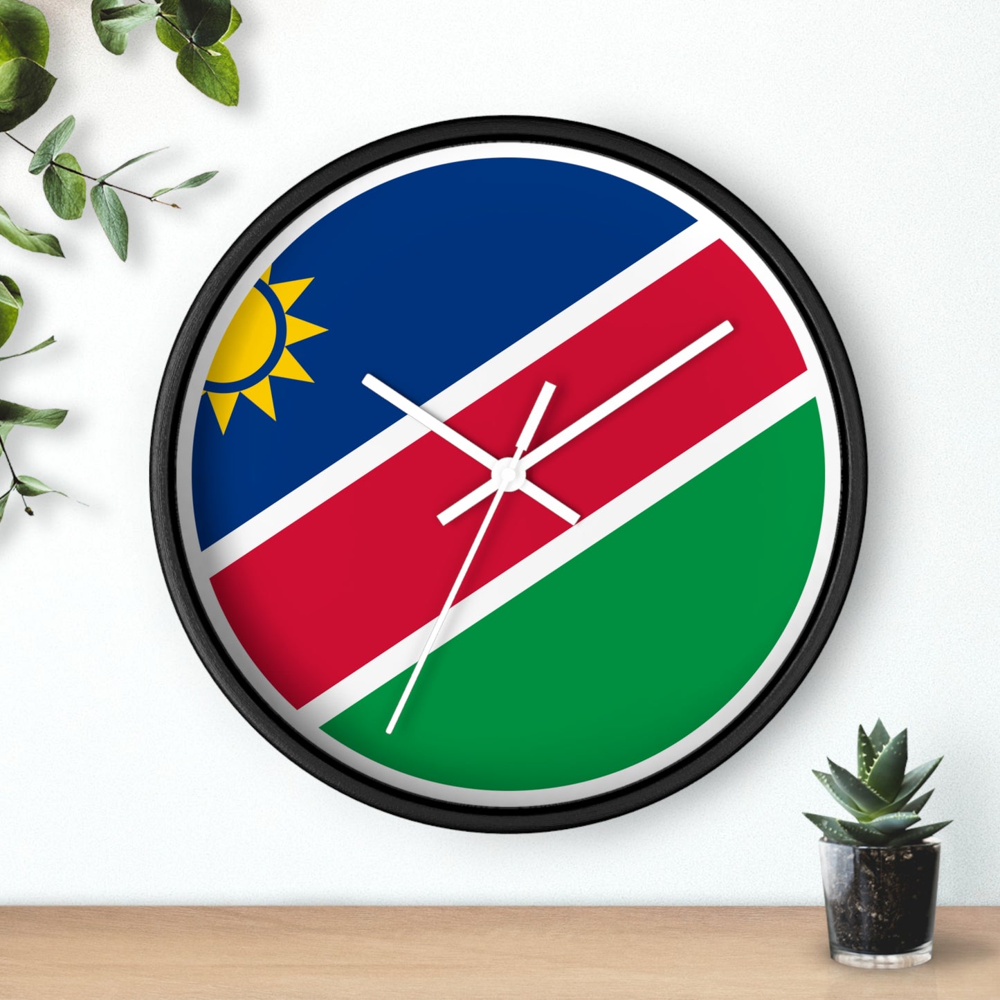 Namibia Flag Wall Clock - Vibrant Timepiece for Home Decor and Gifts