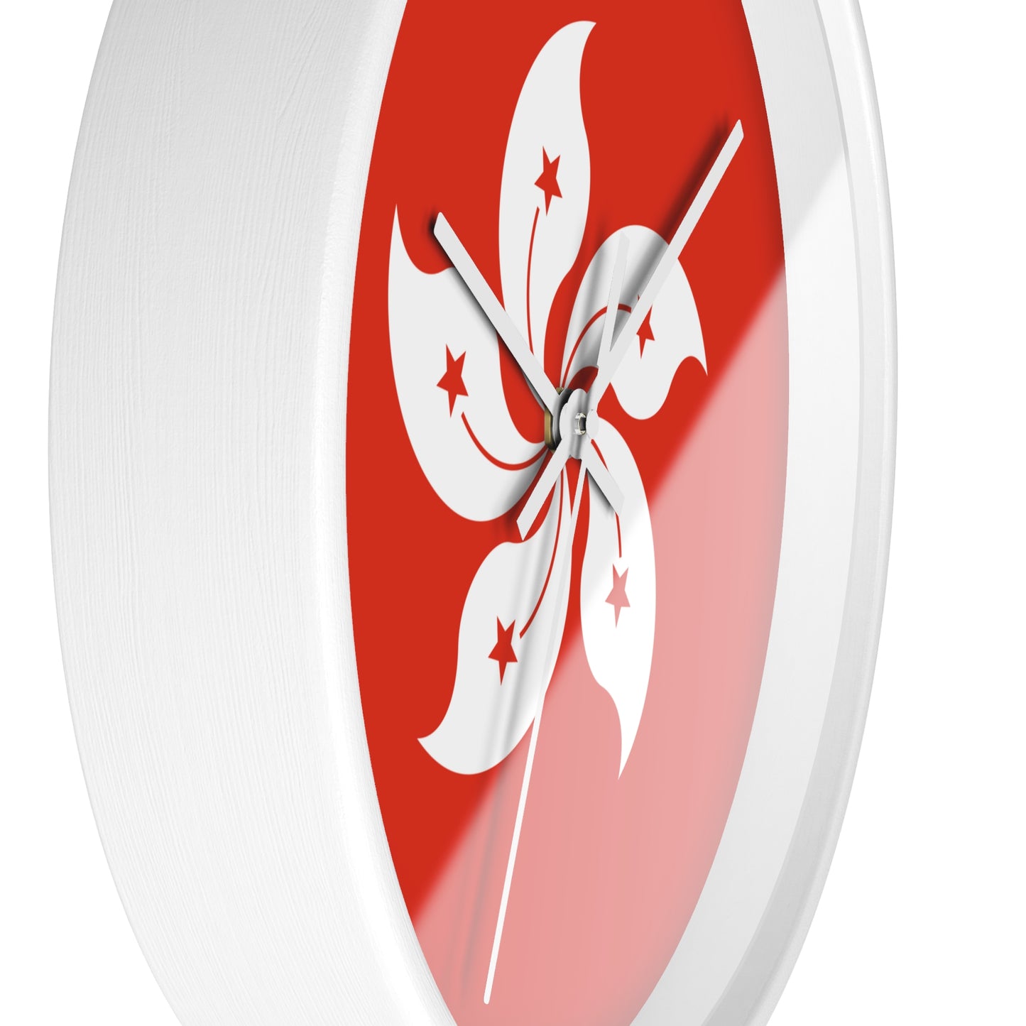 Elegant Hong Kong Floral Wall Clock - Modern Home Decor