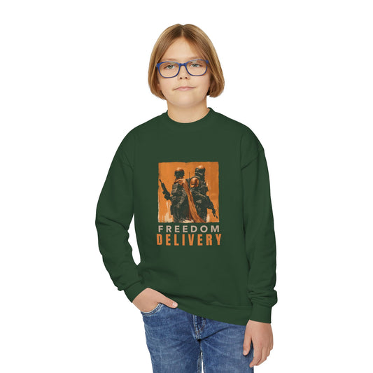 Youth Crewneck Sweatshirt - Freedom Delivery Graphic Tee