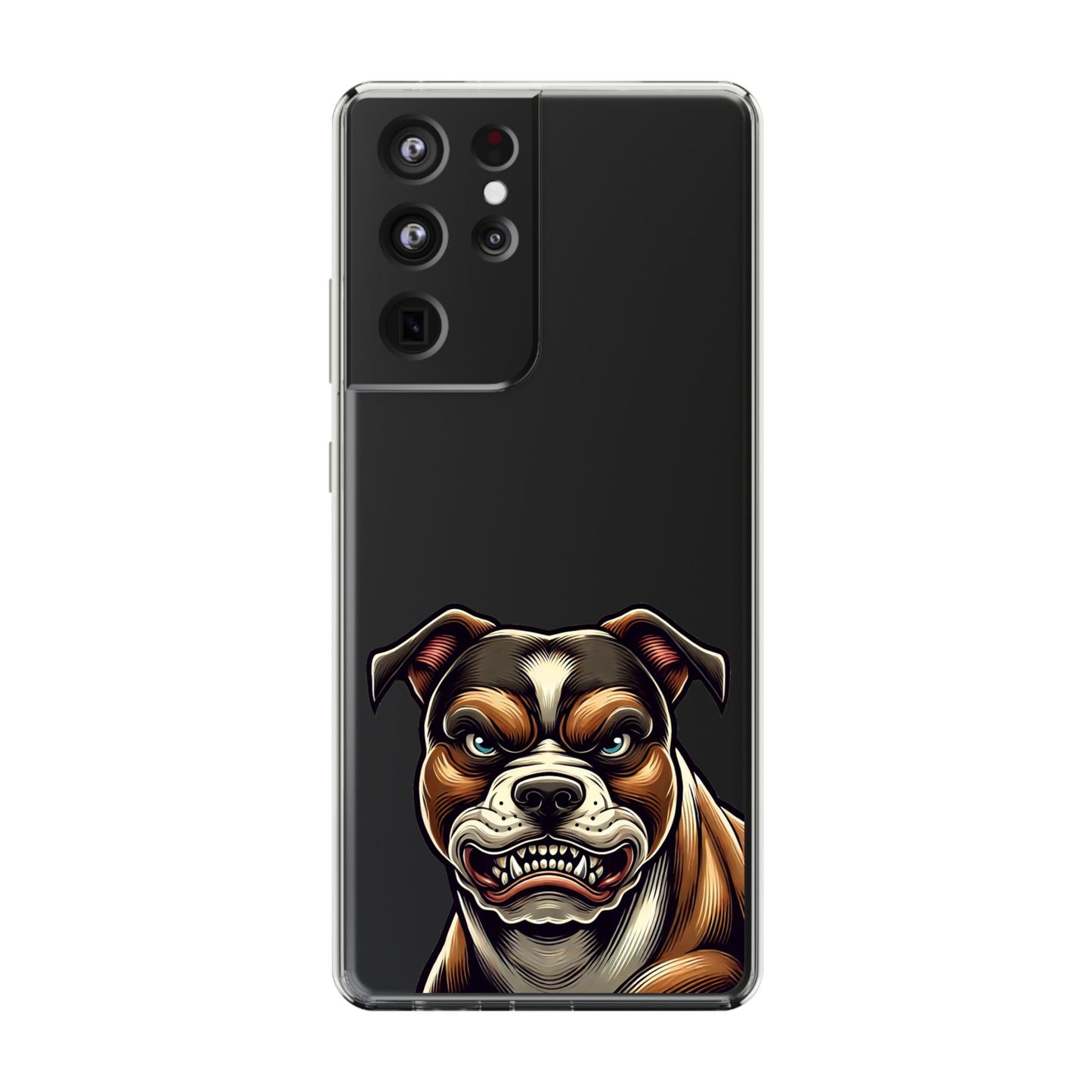Pit Bull Print Clear Case - Perfect for Pet Lovers