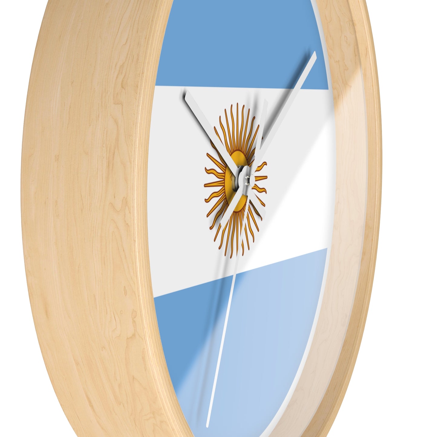 Argentina Flag Wall Clock - Stylish Timepiece for Home Décor