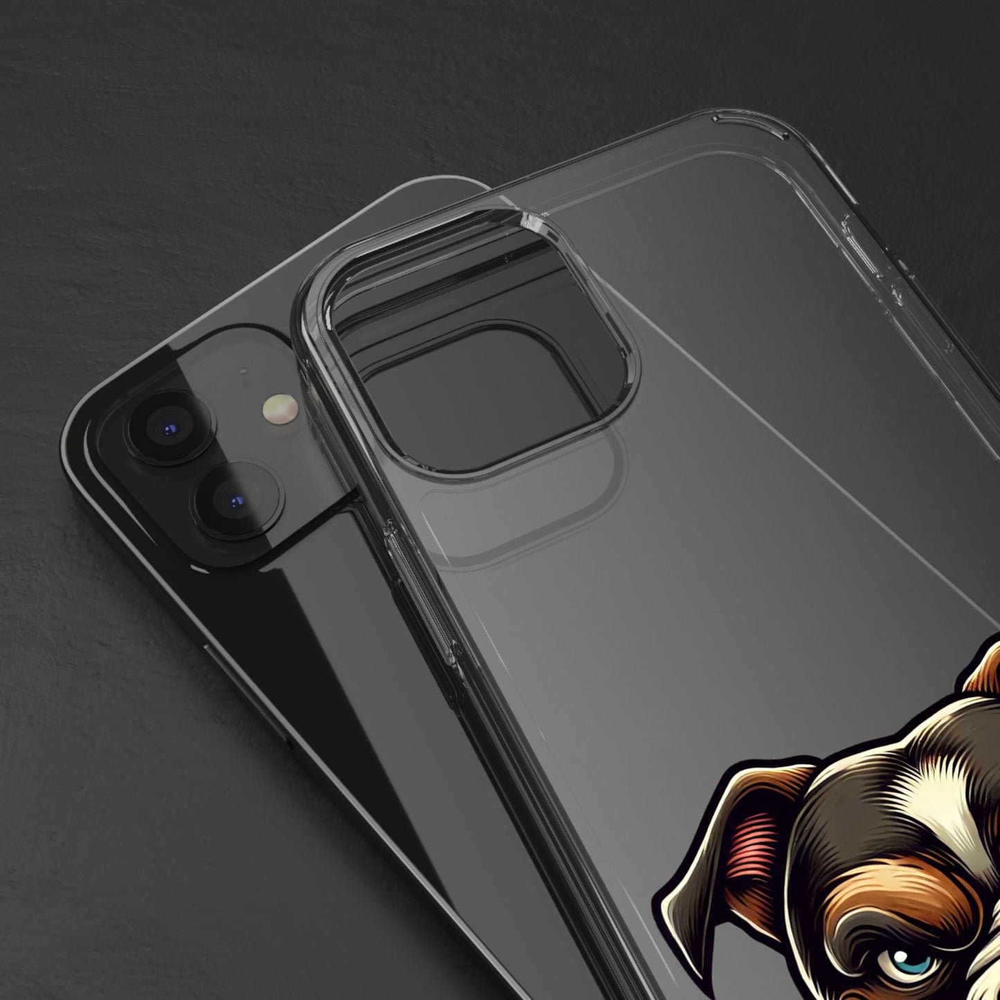 Pit Bull Print Clear Case - Perfect for Pet Lovers