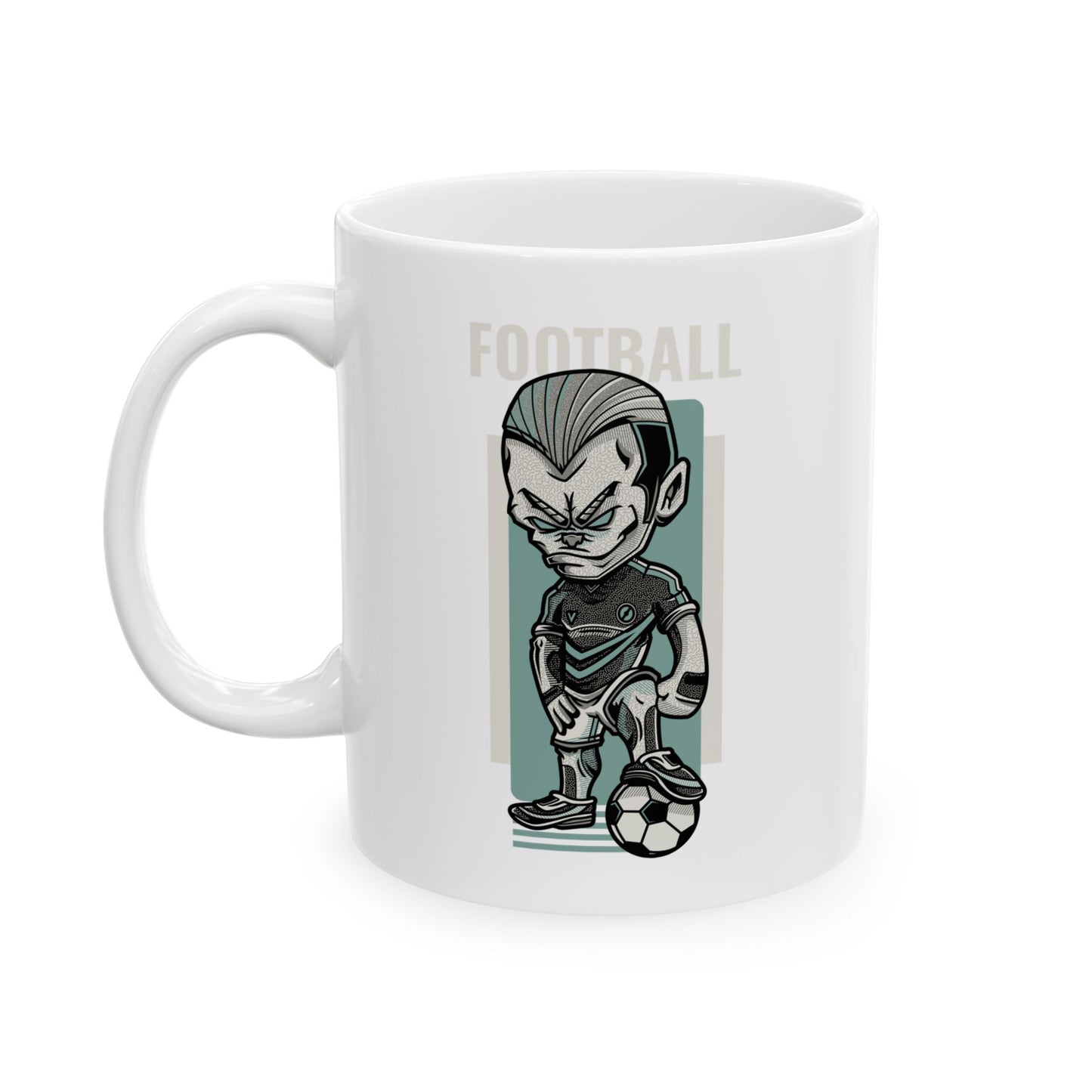 Football Funny Ceramic Coffee Mug 11oz Perfect Gift for Friends & Family