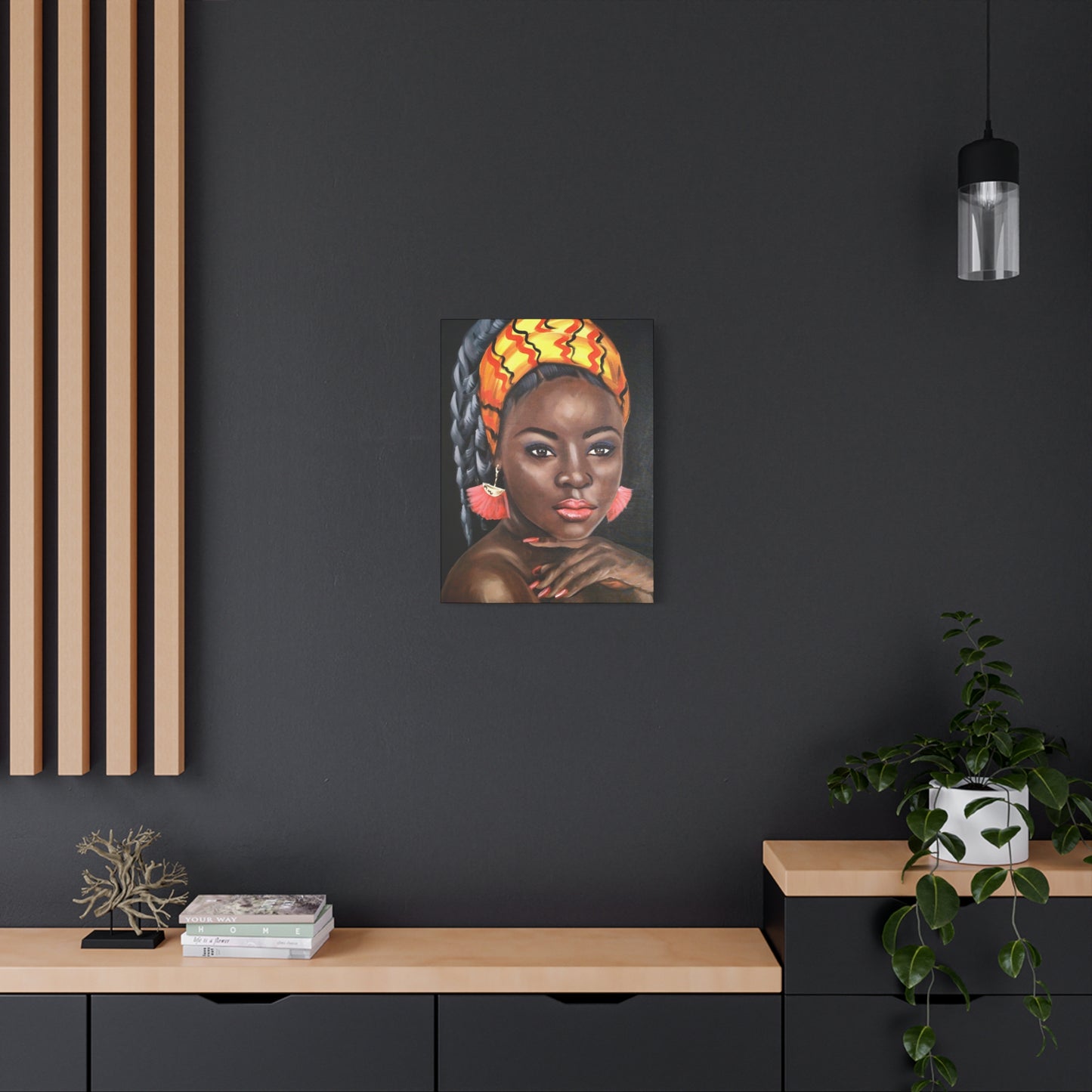 African Woman Art Canvas Print - Vibrant Decor for Home