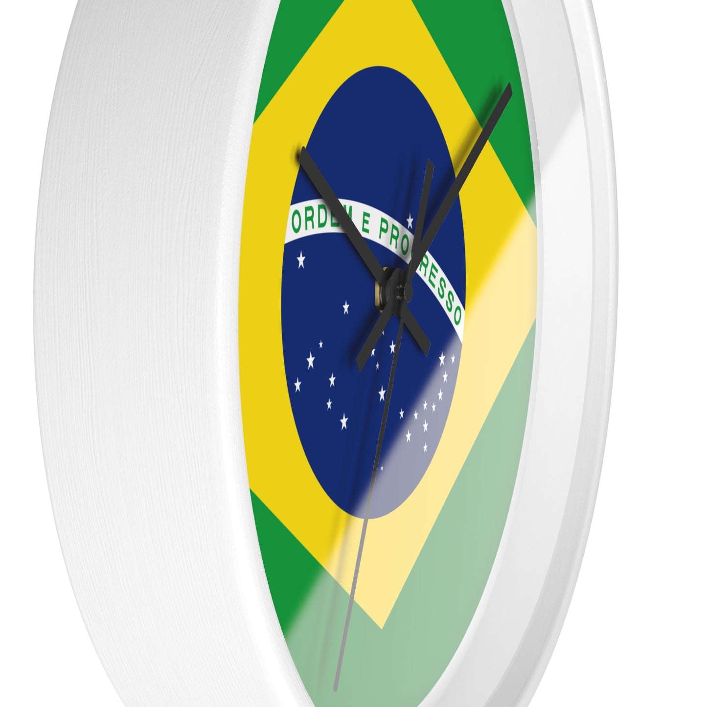 Brazilian Flag Wall Clock - Stylish Decor for Home or Office