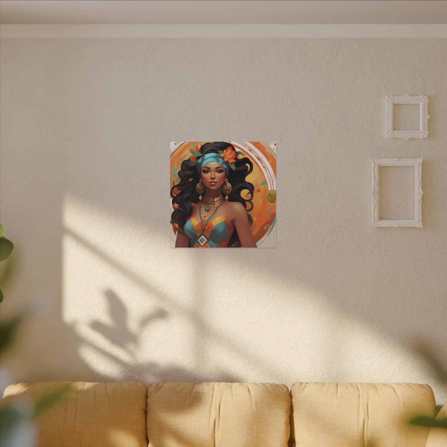 Vibrant Bohemian Goddess Canvas Wall Art - Decor for Home and Office