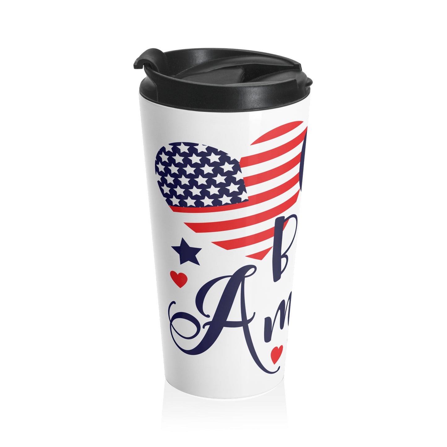 Patriotic Stainless Steel Travel Mug