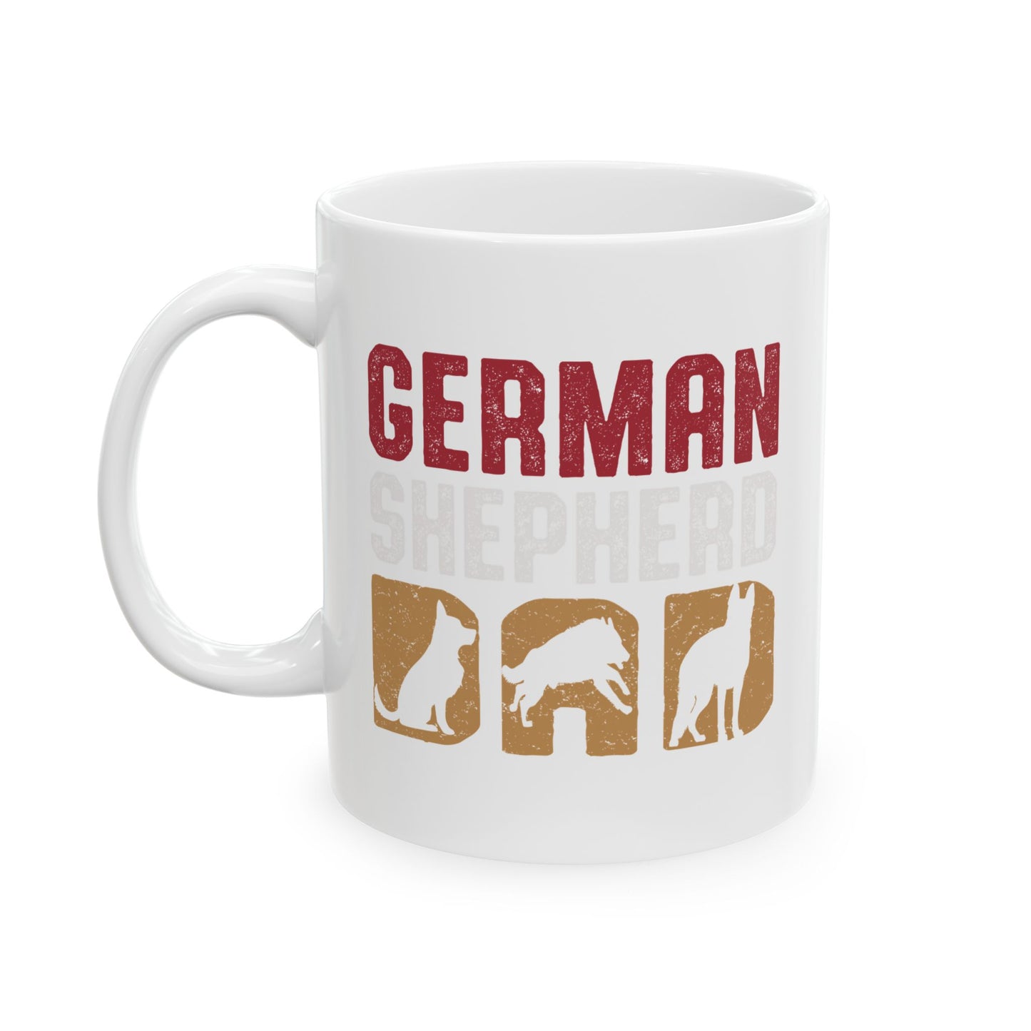 Personalized Dog Lover's German Shepherd Ceramic Mug Perfect for Pet Owners 11oz