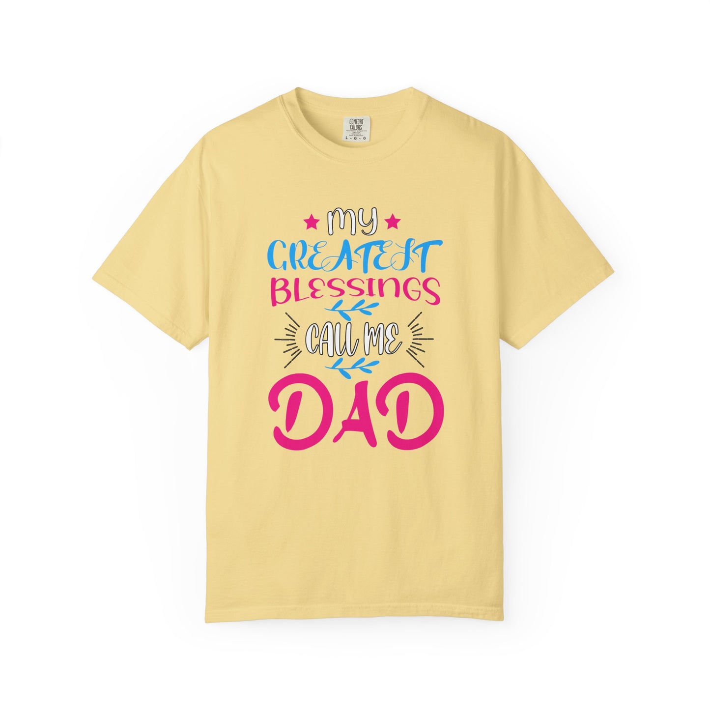 Men's Fatherhood Personalized Blessings T-Shirt
