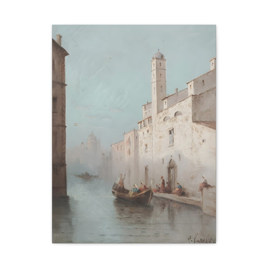Serene Vintage Canvas Art - Stretched Wall Décor for Home & Office