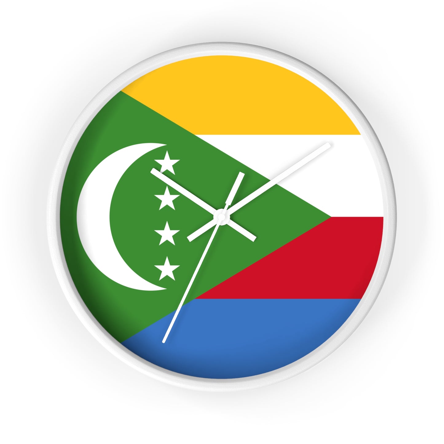 Comoros Flag Wall Clock - Vibrant, Stylish Home Decor for Flag Enthusiasts
