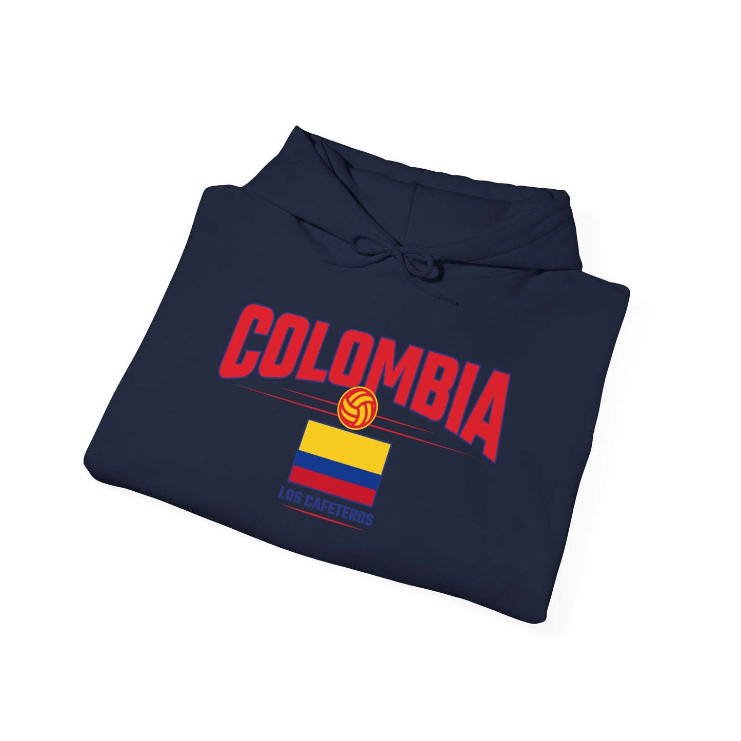 Unisex Hoodie Love Colombia Sweatshirt with Flag Design
