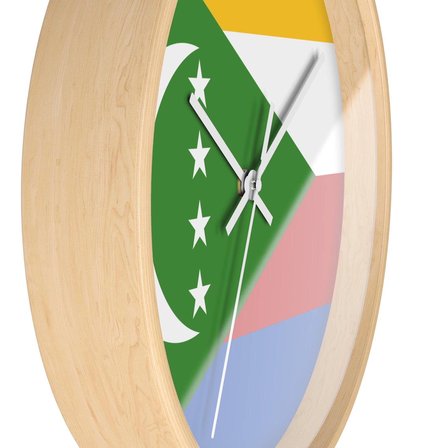 Comoros Flag Wall Clock - Vibrant, Stylish Home Decor for Flag Enthusiasts