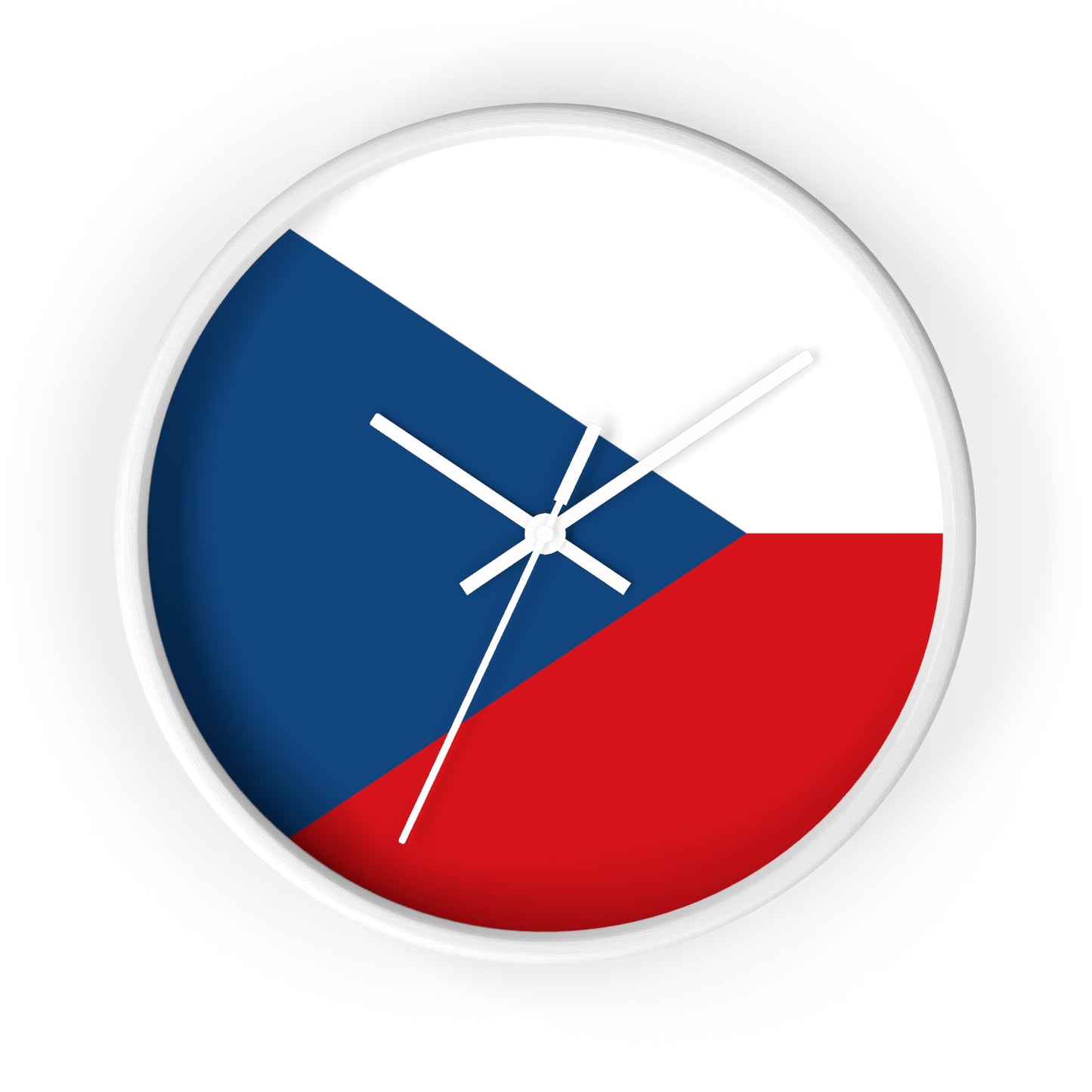 Czech Republic Flag Wall Clock - Stylish Home Decor for Proud Patrons
