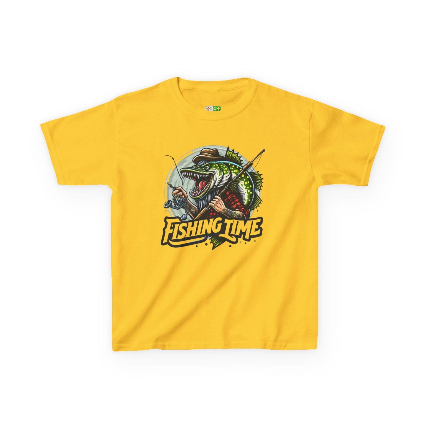 Fishing Time Kids Fisher Tee – For Young Anglers & Outdoor Fun