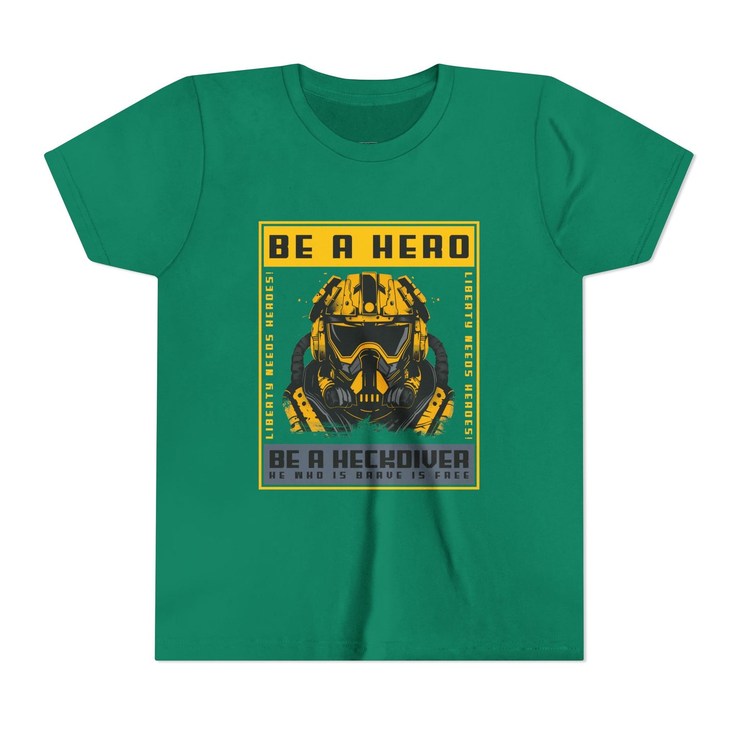 "Be a Hero" Youth Graphic T-shirt – Empowering the Next Generation of Heroes