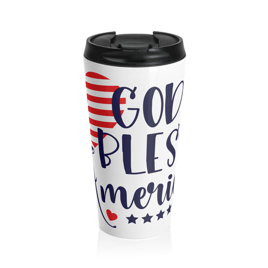 Patriotic Stainless Steel Travel Mug
