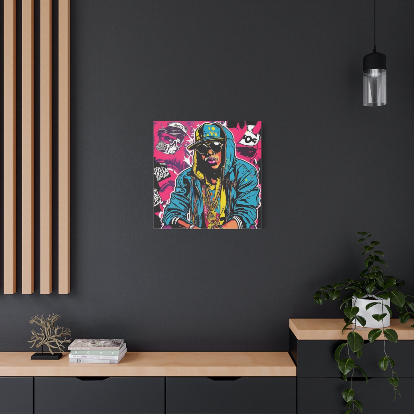 Urban Art Canvas Print: Vibrant Hip-Hop Street Style
