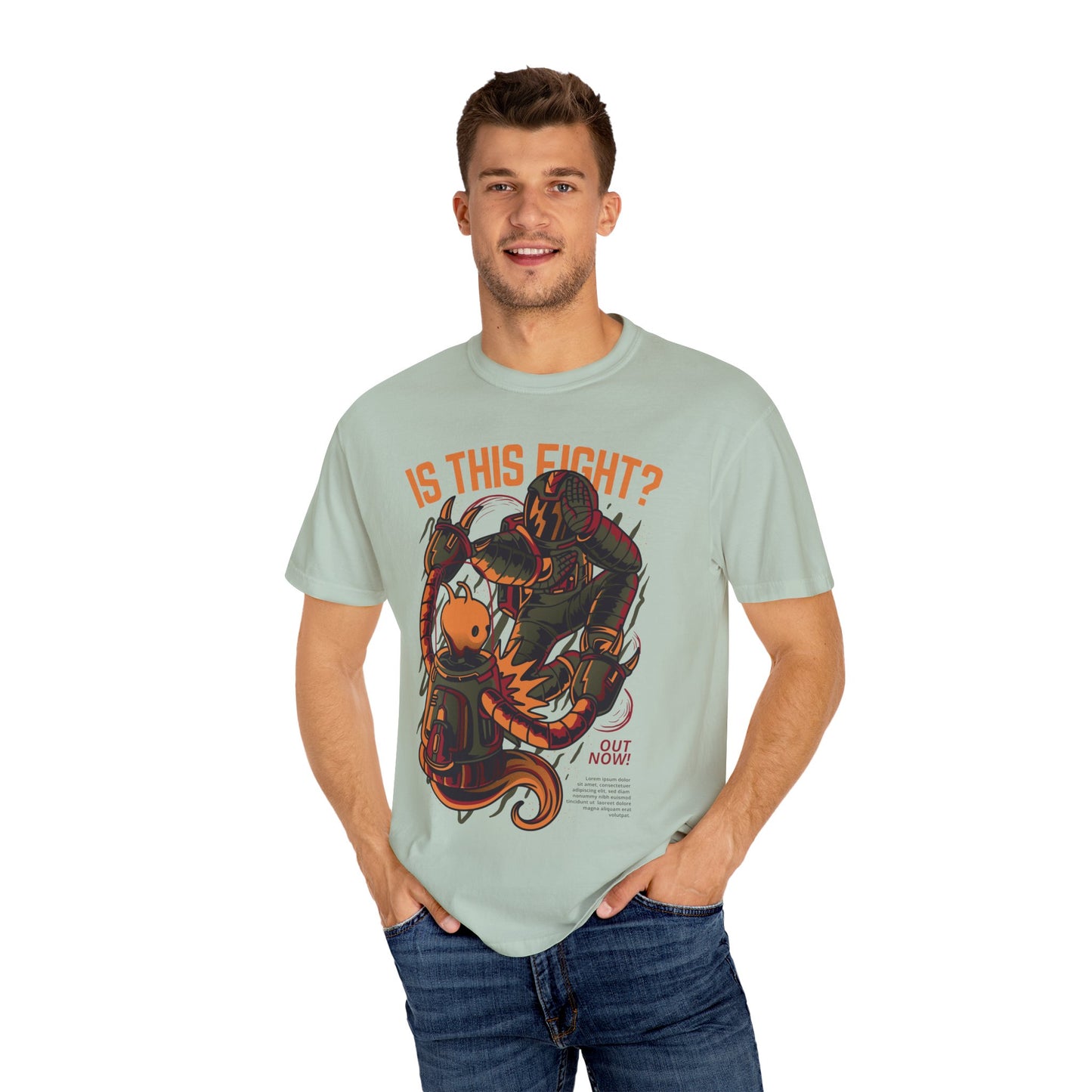 Men T-Shirt "Is This Fight?" Vibrant Design