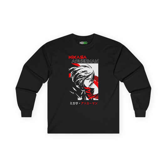 Mikasa Ackerman Long Sleeve Tee Unisex Anime Shirt