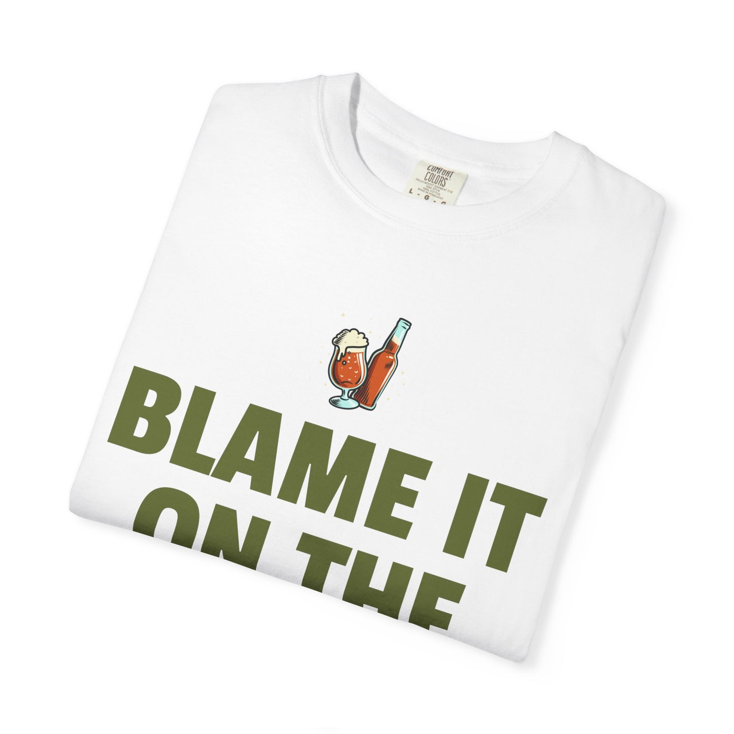 Funny Beer Unisex T-Shirt - 'Blame It On The Beer' - St Patrick's Day