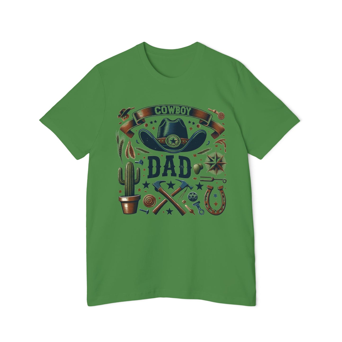 Cowboy Dad T-Shirt | USA-Made Tee for Western Enthusiasts