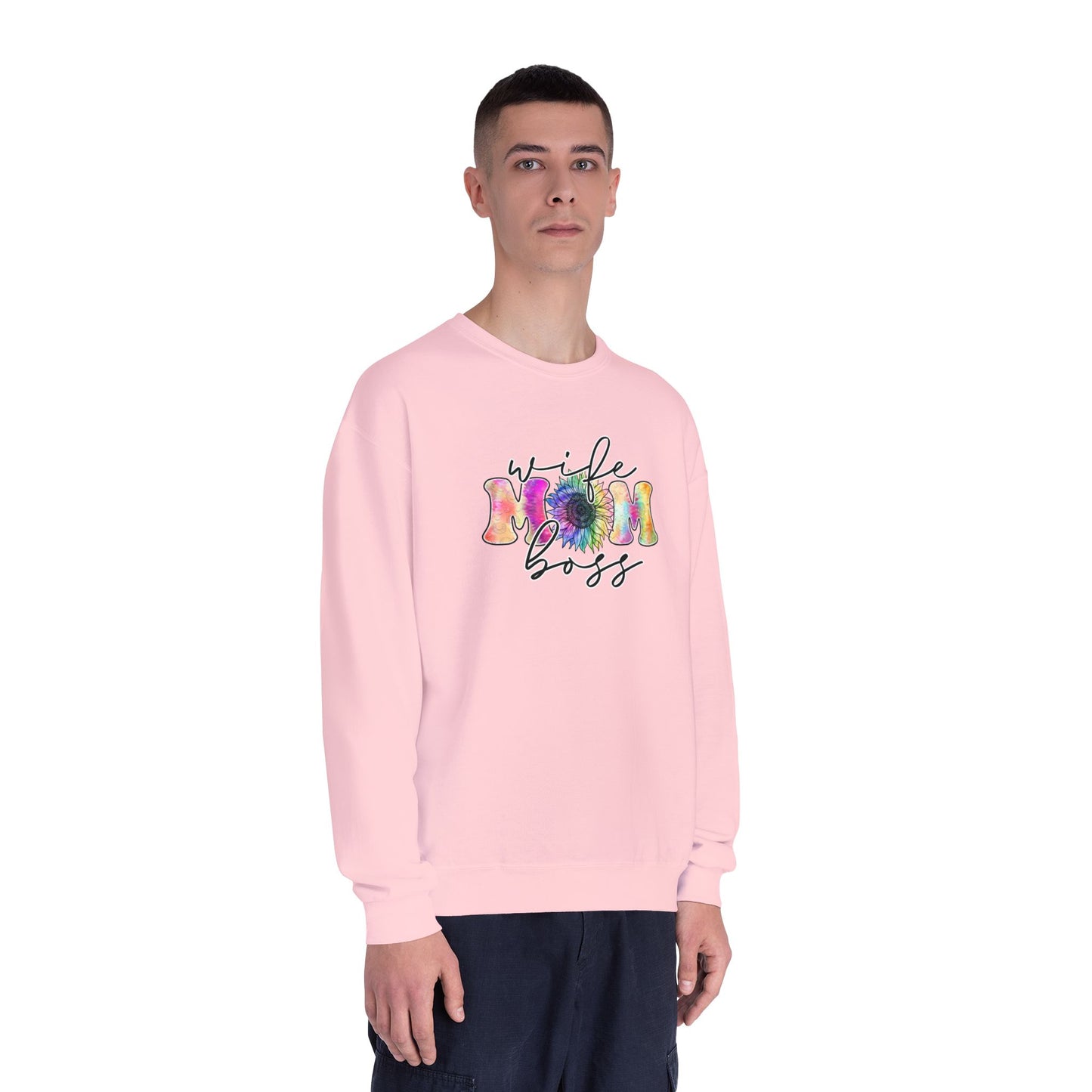 Women's Sweatshirt Wife Mom Boss - Colorful Mother's Day