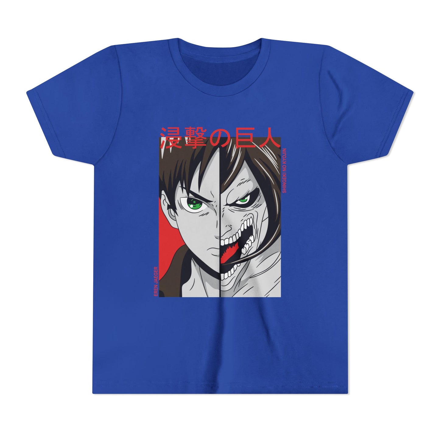 Youth Anime Inspired Short Sleeve Tee - Giant Attack Design