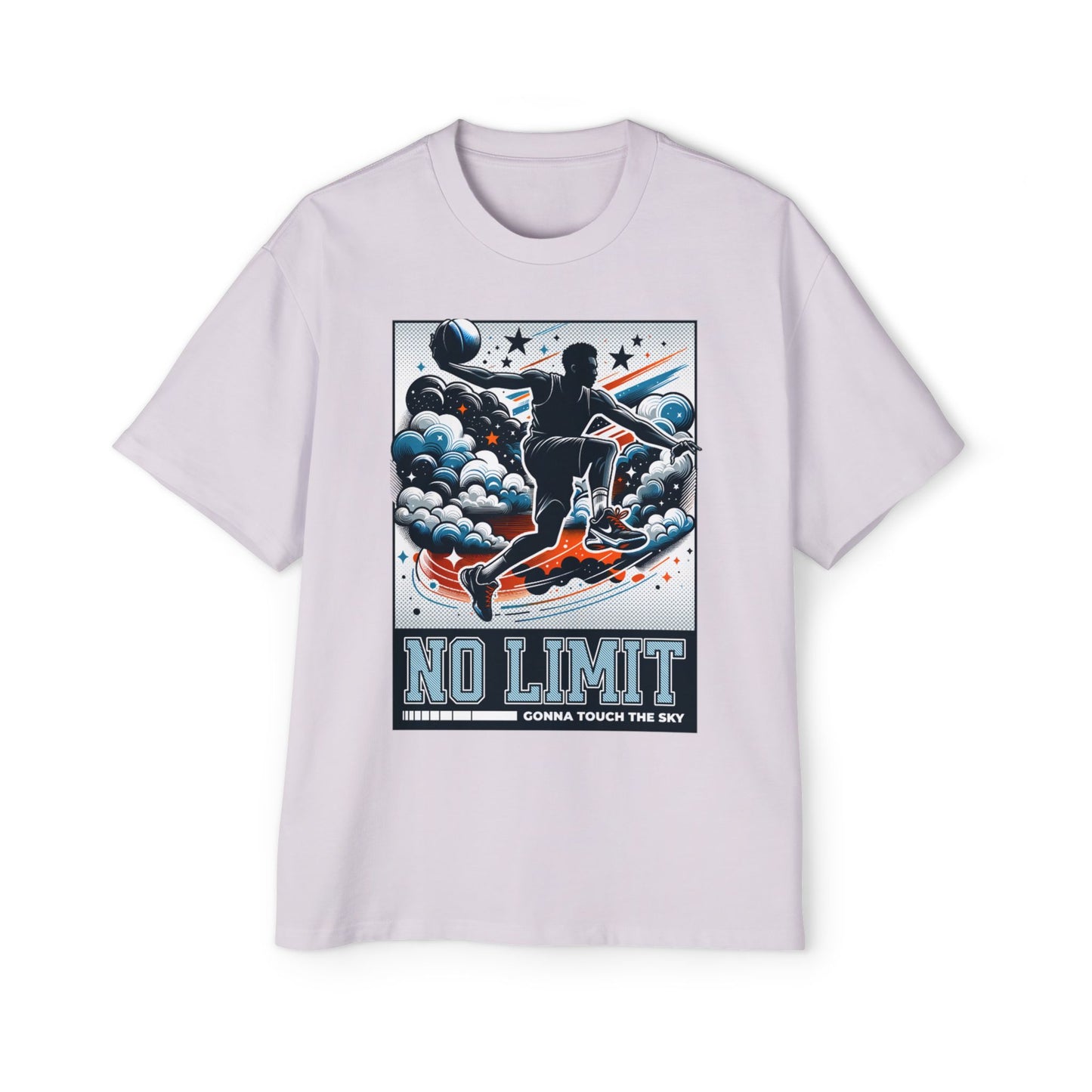 Men's Oversized Tee - No Limit Graphic T-Shirt