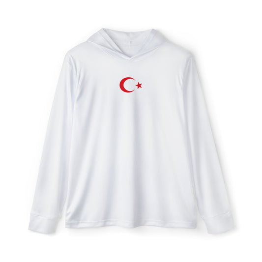 Men's Sports Warmup Hoodie with Turkey Flag - Ideal for Team Spirit
