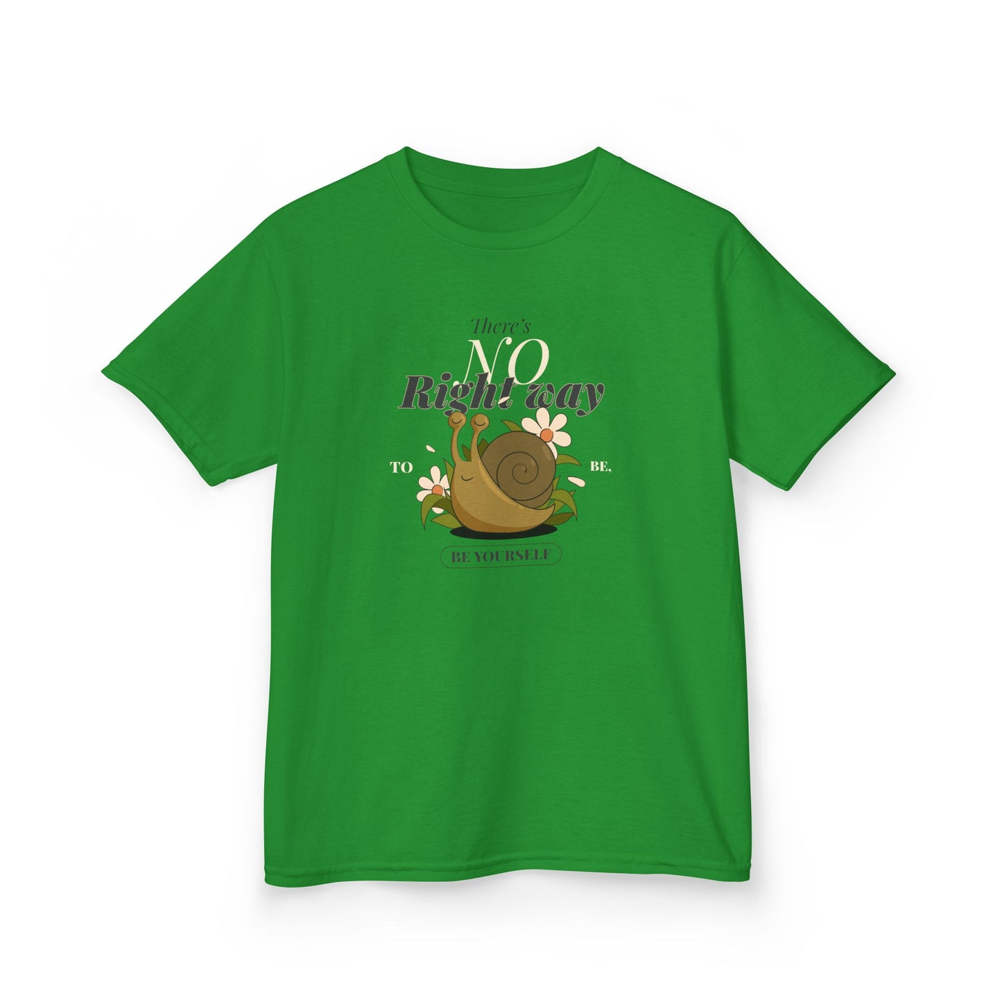 Kids Tee Snail Graphic 'There's Right Way' Inspirational T-Shirt