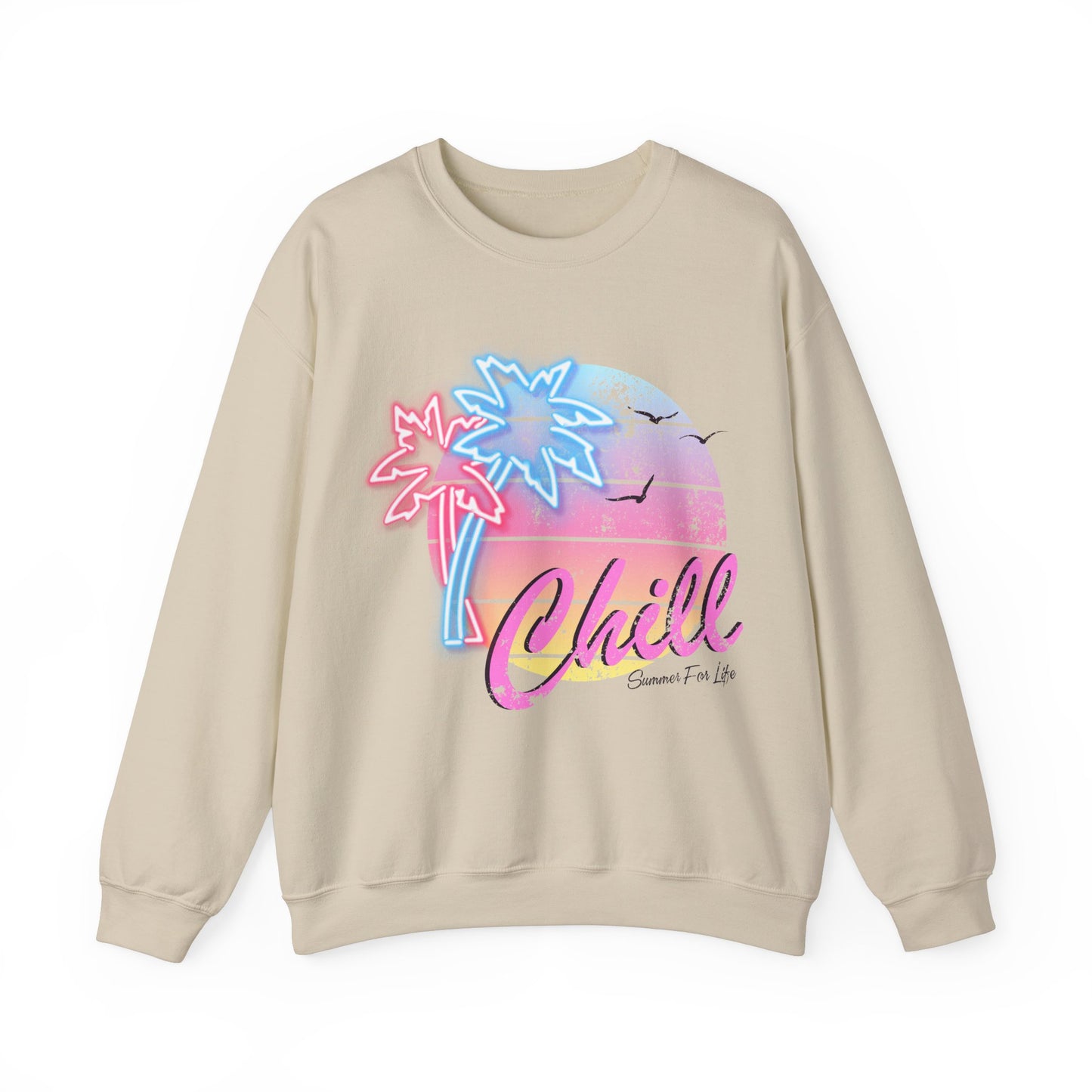Chill Summer Vibes Unisex Crewneck Sweatshirt