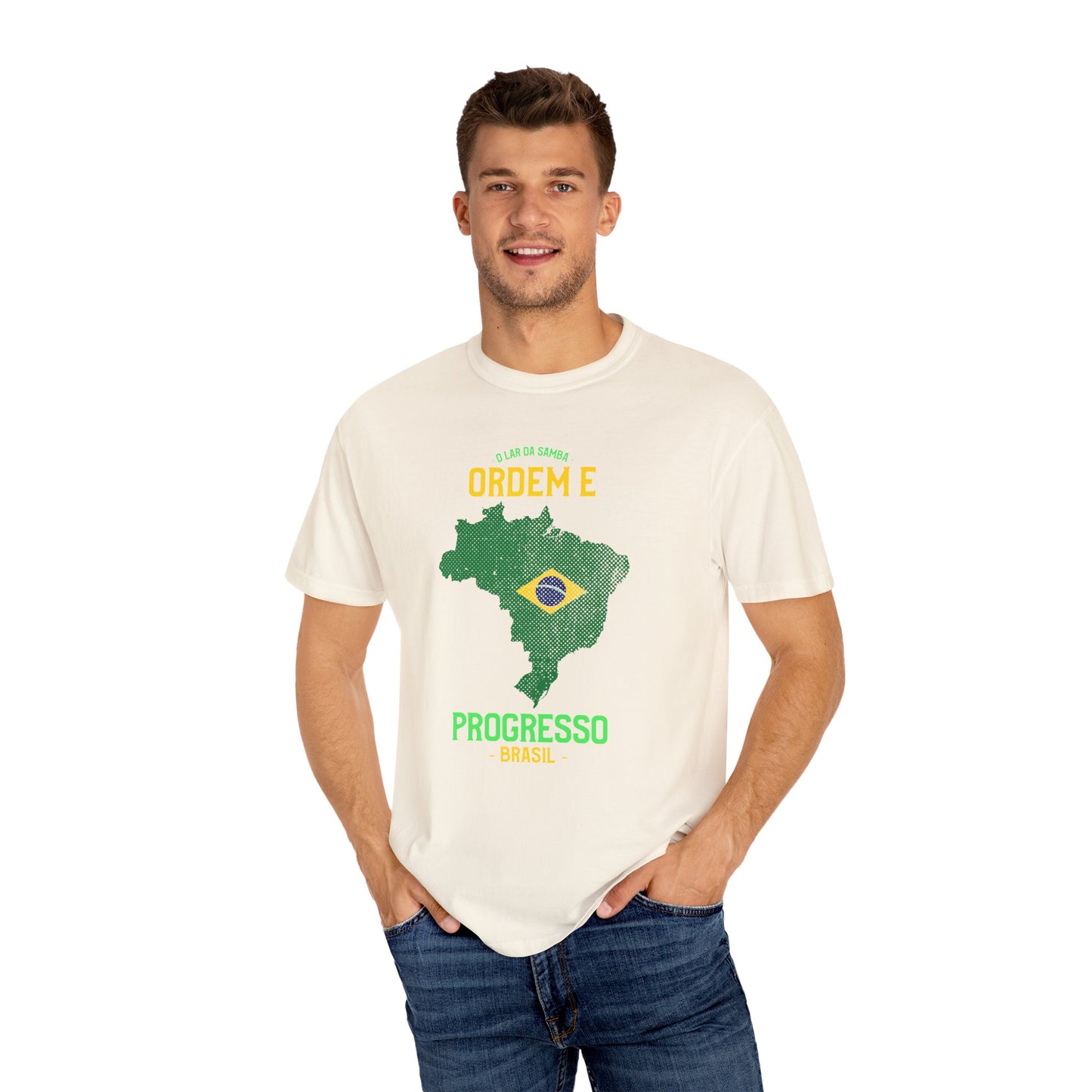 Unisex T-Shirt Brazil Inspired Progress Graphic