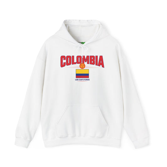 Unisex Hoodie Love Colombia Sweatshirt with Flag Design