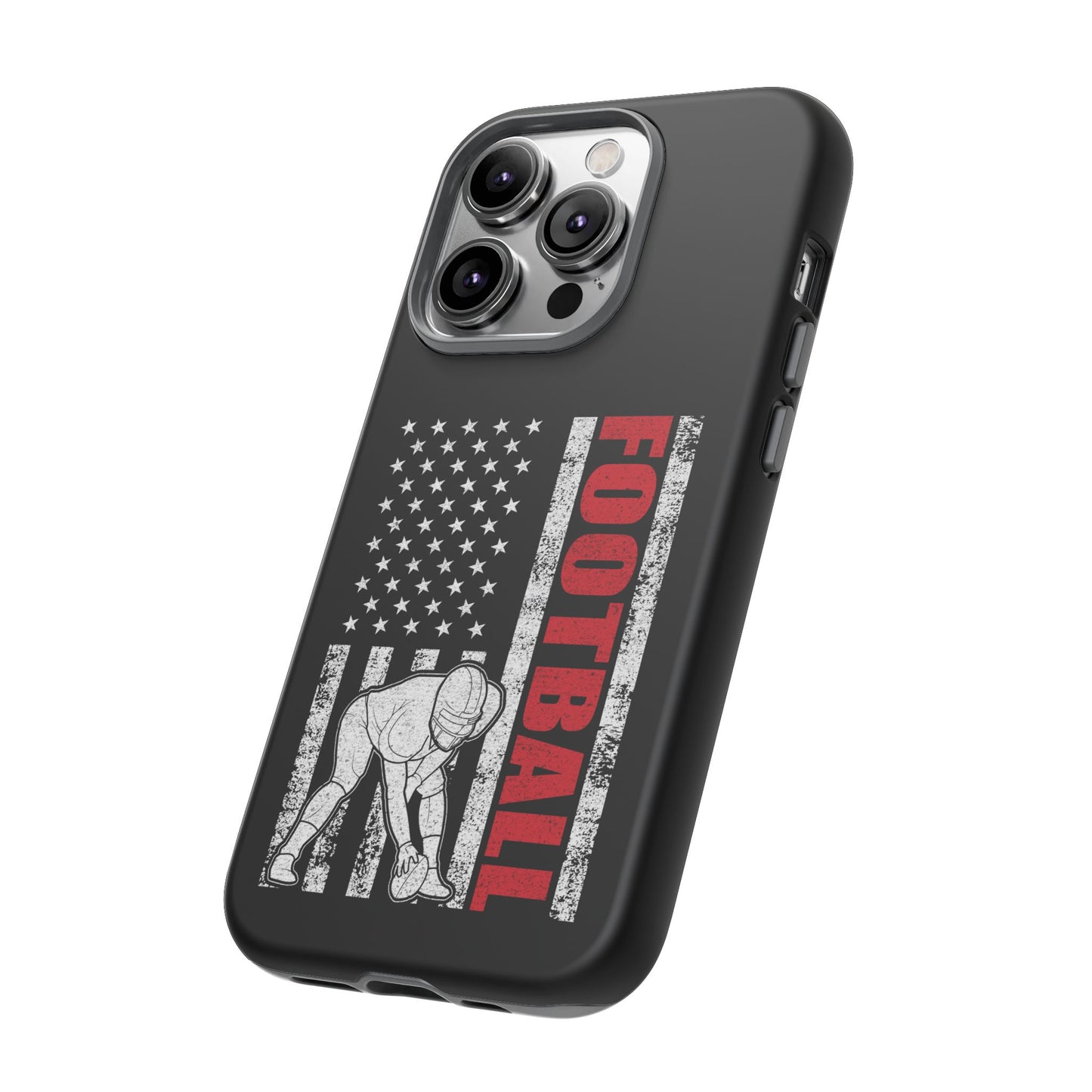 Football American Flag Phone Case - Tough Cases for Fans